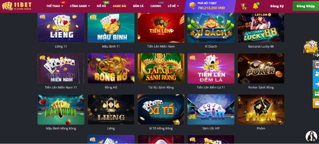 Hướng dẫn cách chơi game bài tại 11bet