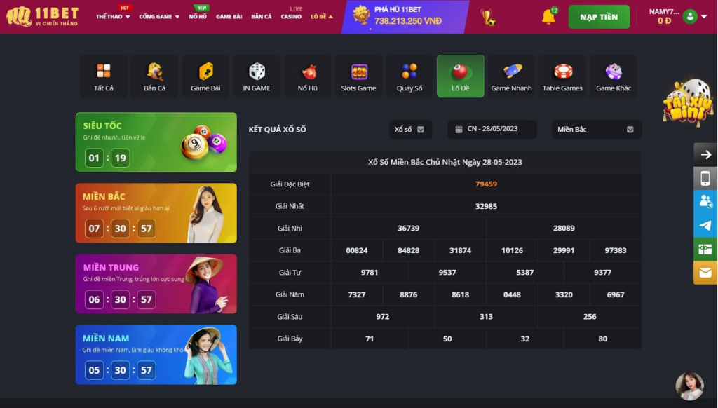 Những sảnh chơi lô đề tại nhà cái 11bet anh em có thể chọn lựa